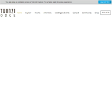 Tablet Screenshot of mthunzilodge.com